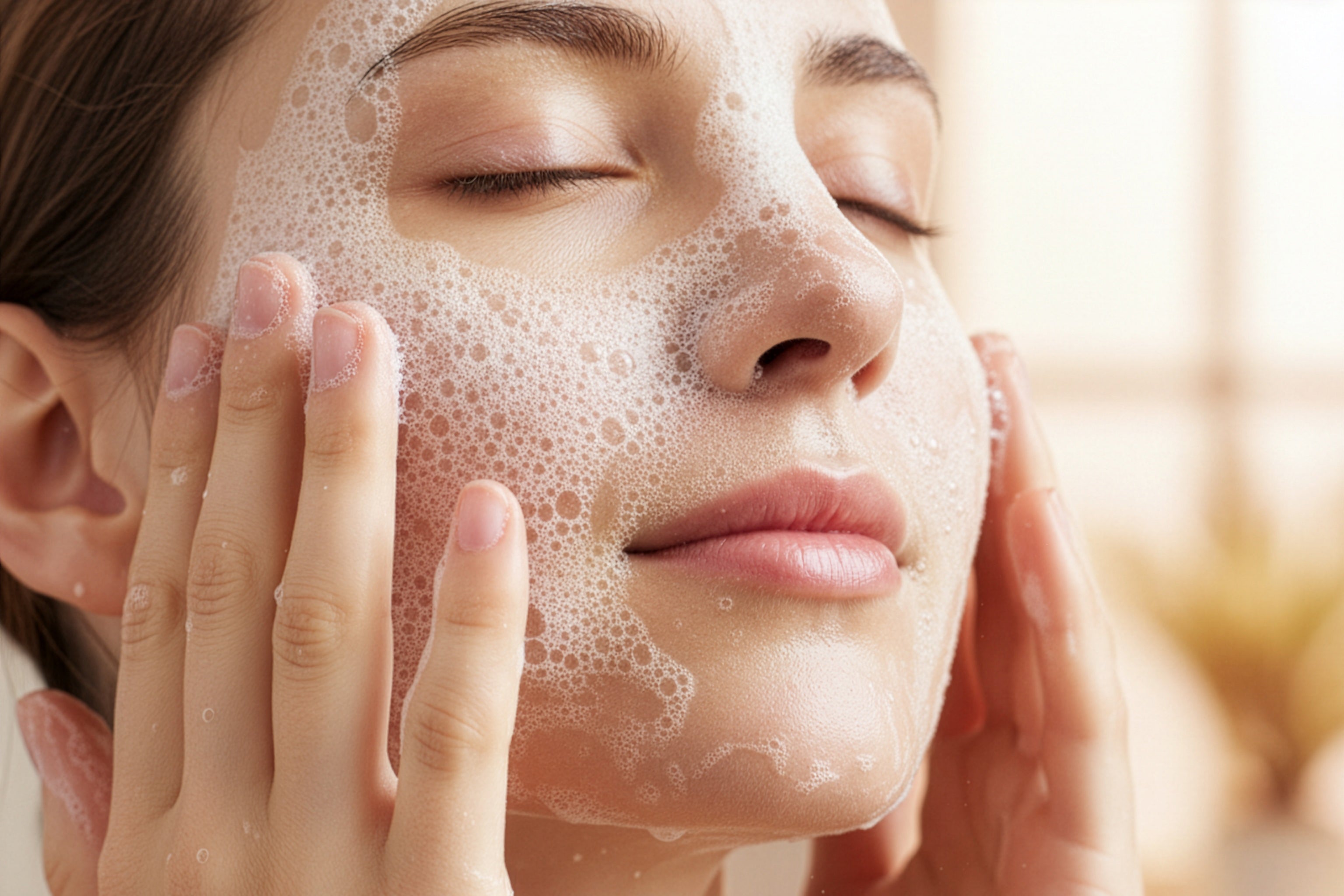 Cleanses gently without stripping away natural moisture